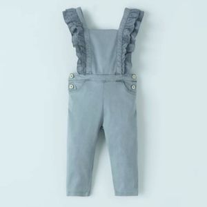 4-5 YEARS (43,3 INCHES)COMBINATION RUFFLED OVERALLS Petrol blue